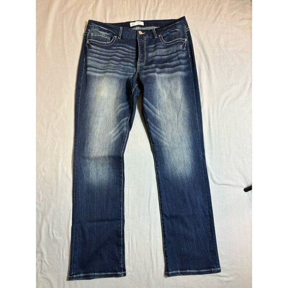 Buckle Denim - Women's Buckle BKE Gabby Curvy Fit High Rise Straight Jeans 31x32 Actual 35x30